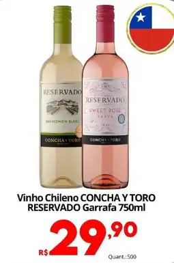 Althoff Supermercados Vinho Chileno CONCHA Y TORO RESERVADO oferta