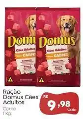 Novo Atacarejo Domus - ração caes adultos oferta