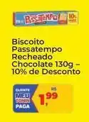 Tonin Superatacado Passatempo - biscoito recheado chocolate -10% de desconto oferta