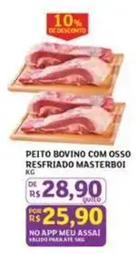 Assaí Atacadista Masterboi - peito bovino com osso resfriado oferta