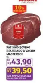 Assaí Atacadista Masterboi - patinho bovino resfriado a vacuo oferta
