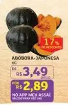 Assaí Atacadista De - abóbora-japonesa oferta