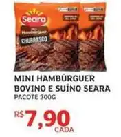 Assaí Atacadista Seara - mini hamburguer bovino e suíno oferta