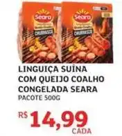 Assaí Atacadista Seara - linguiça suína com queijo coalho congelada oferta