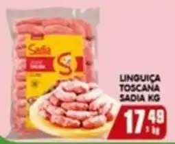 Higa's Supermercado Linguiça Toscana Sadia Kg oferta