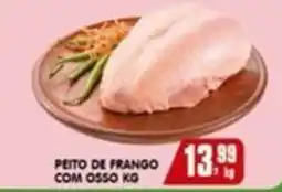 Higa's Supermercado Peito de frango com osso kg oferta