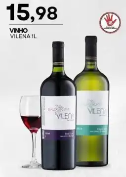 Mercadão Atacadista vinho vilena 1l oferta