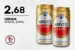 Mercadão Atacadista Cerveja amstel 269ml oferta