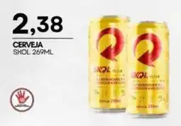 Mercadão Atacadista Cerveja skol 269ml oferta