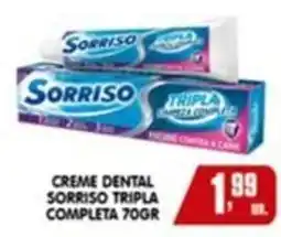Higa's Supermercado Creme dental sorriso tripla completa oferta
