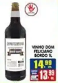 Higa's Supermercado vinho dom feliciano bordo 1l oferta