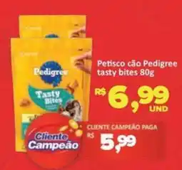 Paulistão Supermercados Petisco cão Pedigree tasty bites oferta