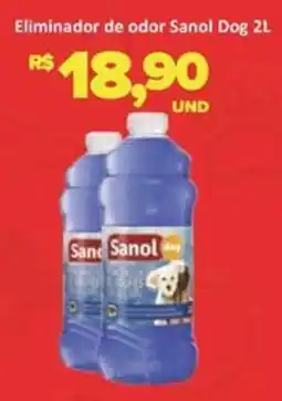 Paulistão Supermercados Eliminador de odor Sanol Dog oferta