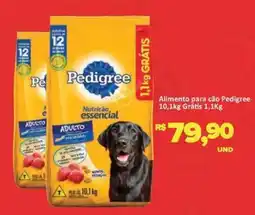 Paulistão Supermercados Alimento para cão Pedigree oferta