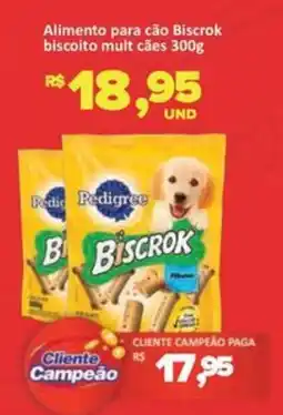 Paulistão Supermercados Alimento para cão Biscrok oferta