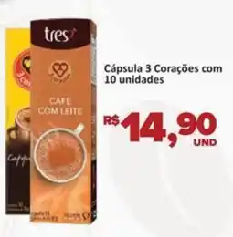 Paulistão Supermercados Cápsula 3 Corações com oferta