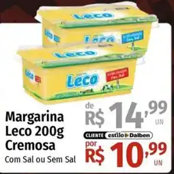 Supermercado Dalben Margarina leco 200g cremosa oferta