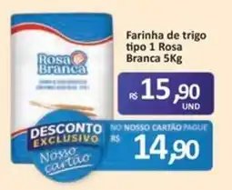 Paulistão Supermercados Farinha de trigo tipo 1 Rosa Branca oferta