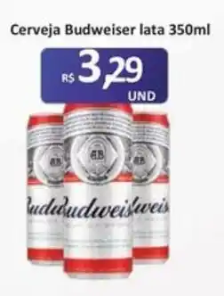 Paulistão Supermercados Cerveja Budweiser lata oferta