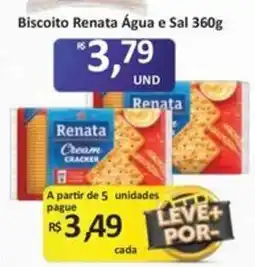 Paulistão Supermercados Biscoito renata água e sal oferta