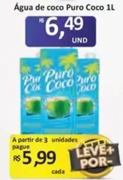 Paulistão Supermercados Água de coco puro coco oferta