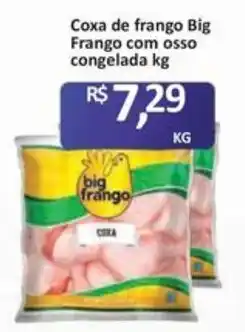 Paulistão Supermercados Coxa de frango big frango com osso congelada oferta