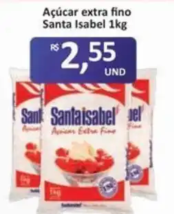 Paulistão Supermercados Açúcar extra fino Santa Isabel oferta