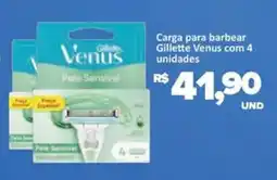 Paulistão Supermercados Carga para barbear Gillette Venus com 4 unidades oferta