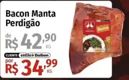 Supermercado Dalben Bacon Manta Perdigão oferta