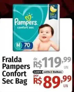 Supermercado Dalben Fralda Pampers Confort Sec Bag oferta
