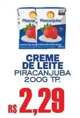 Supermercado Vitorino Creme de leite piracanjuba oferta