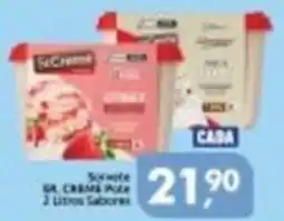 Supermercados Nori Sorvete de creme pote 2 litros sabores oferta