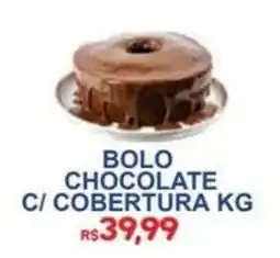 Supermercado Vitorino bolo chocolate c/ cobertura kg oferta