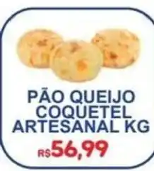 Supermercado Vitorino pão queijo coquetel artesanal oferta