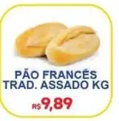 Supermercado Vitorino pão francês trad. assado kg oferta