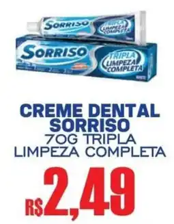 Supermercado Vitorino Creme dental sorriso oferta