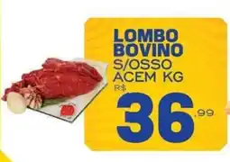Supermercado Vitorino Lombo bovino s/osso acem kg oferta