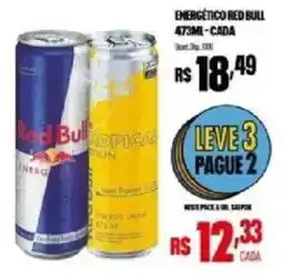 Bistek Supermercados energético red bull oferta