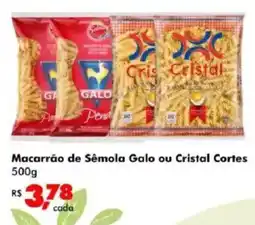 Big Box Macarrão de Sêmola Galo ou Cristal Cortes oferta