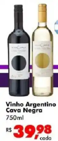 Big Box Vinho Argentino Cava Negra oferta