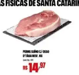 Bistek Supermercados Pernil suíno c/ osso oferta