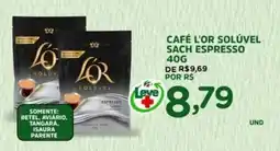 Araújo Supermercados Café l'or solúvel sach espresso oferta