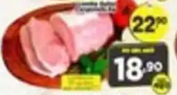 Amarelinha supermercados Carne de porco fatiada oferta