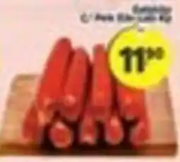 Amarelinha supermercados Salsicha c/ 4 peças oferta