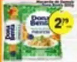 Amarelinha supermercados Donas Bento macarrão oferta