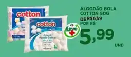 Araújo Supermercados algodão bola cotton oferta