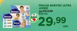 Araújo Supermercados Fralda babysec ultra jumbo oferta