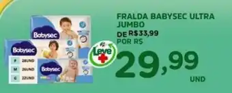 Fralda babysec ultra jumbo