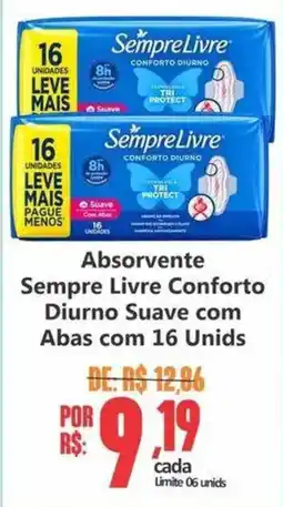 Big Supermercados Absorvente Sempre Livre Conforto Diurno Suave com Abas oferta