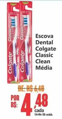 Big Supermercados Escova Dental Colgate Classic Clean Média oferta